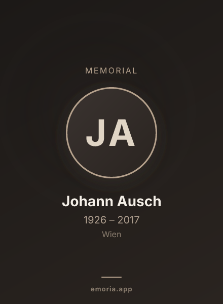 Memorial portrait of Johann Ausch