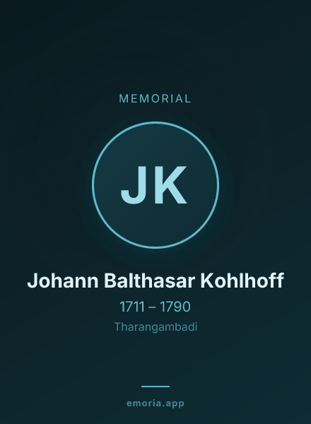 Memorial portrait of Johann Balthasar Kohlhoff
