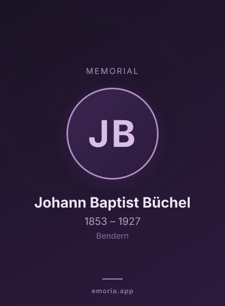 Memorial portrait of Johann Baptist Büchel