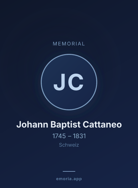 Memorial portrait of Johann Baptist Cattaneo