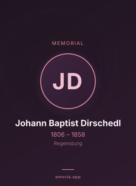 Memorial portrait of Johann Baptist Dirschedl
