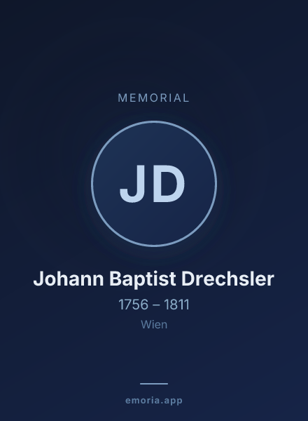 Memorial portrait of Johann Baptist Drechsler