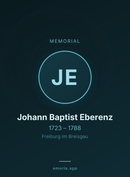 Memorial portrait of Johann Baptist Eberenz