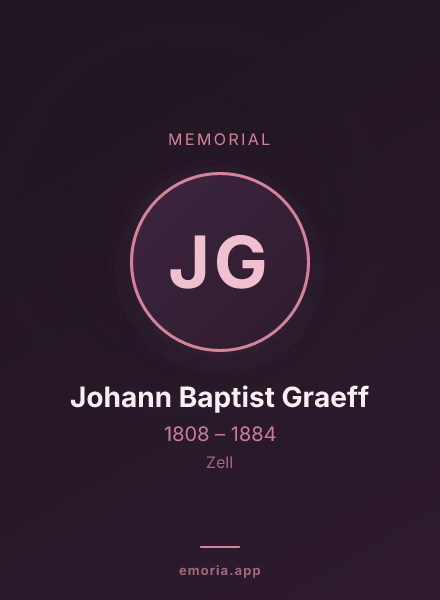 Memorial portrait of Johann Baptist Graeff