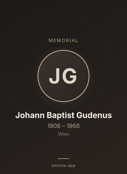 Memorial portrait of Johann Baptist Gudenus