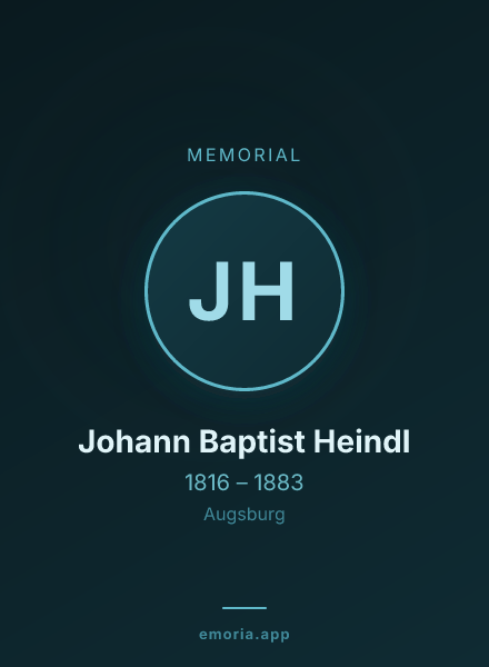 Memorial portrait of Johann Baptist Heindl