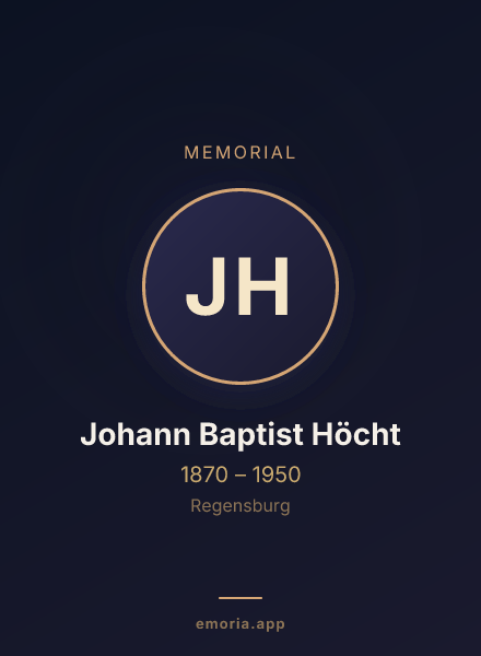 Memorial portrait of Johann Baptist Höcht