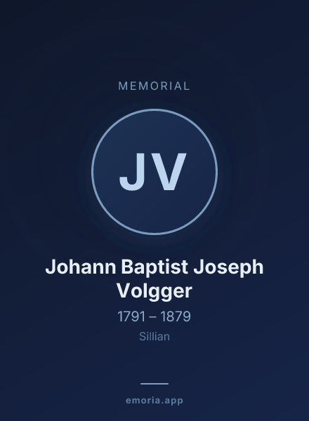 Memorial portrait of Johann Baptist Joseph Volgger