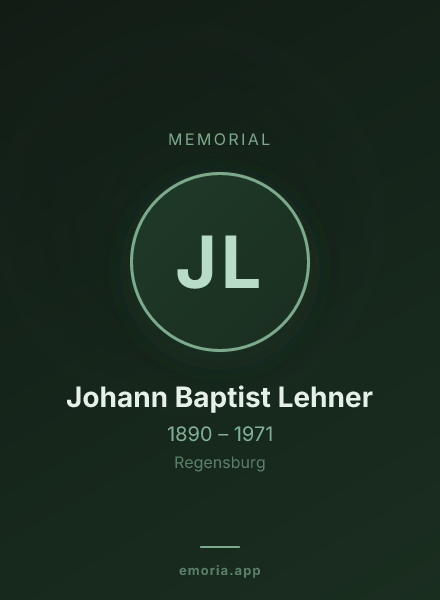 Memorial portrait of Johann Baptist Lehner