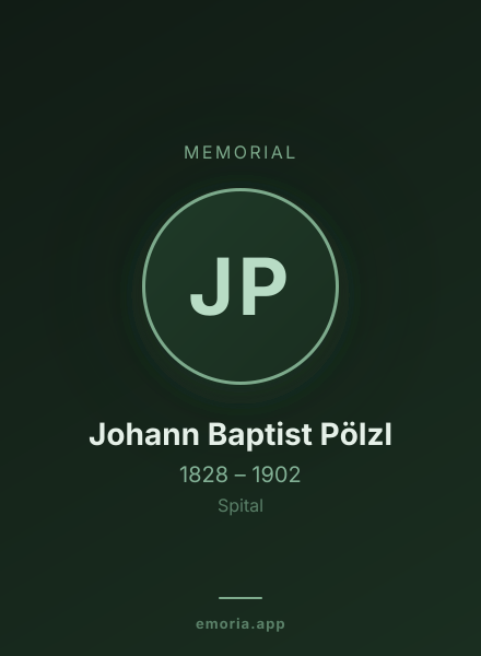 Memorial portrait of Johann Baptist Pölzl