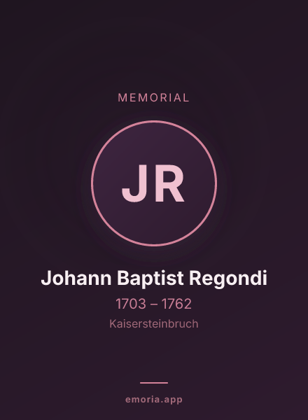 Memorial portrait of Johann Baptist Regondi