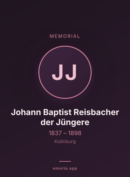 Memorial portrait of Johann Baptist Reisbacher der Jüngere