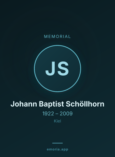 Memorial portrait of Johann Baptist Schöllhorn