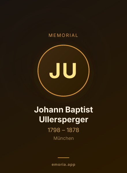 Memorial portrait of Johann Baptist Ullersperger