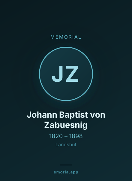 Memorial portrait of Johann Baptist von Zabuesnig