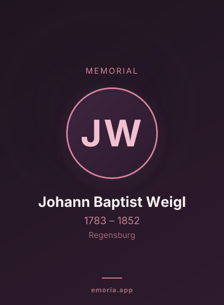 Memorial portrait of Johann Baptist Weigl