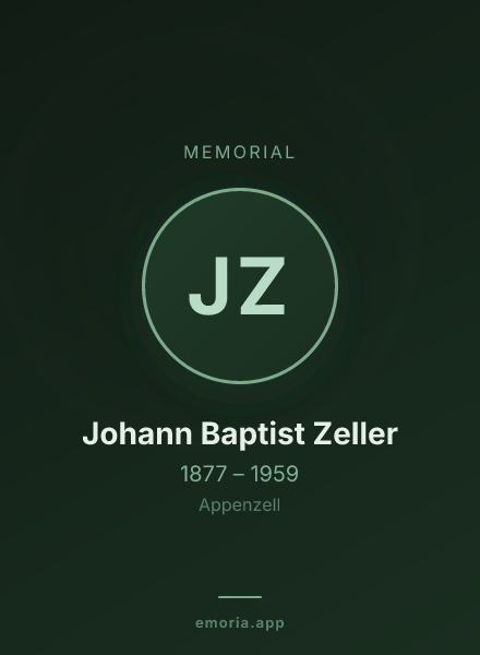 Memorial portrait of Johann Baptist Zeller