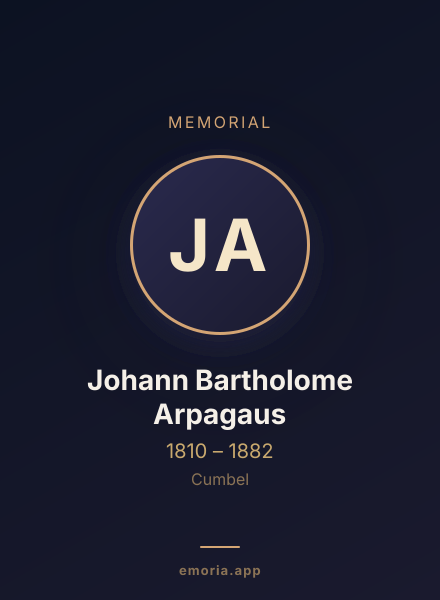 Memorial portrait of Johann Bartholome Arpagaus