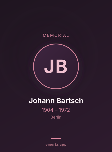 Memorial portrait of Johann Bartsch