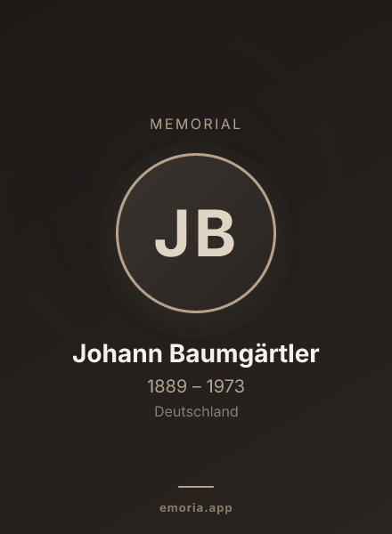 Memorial portrait of Johann Baumgärtler