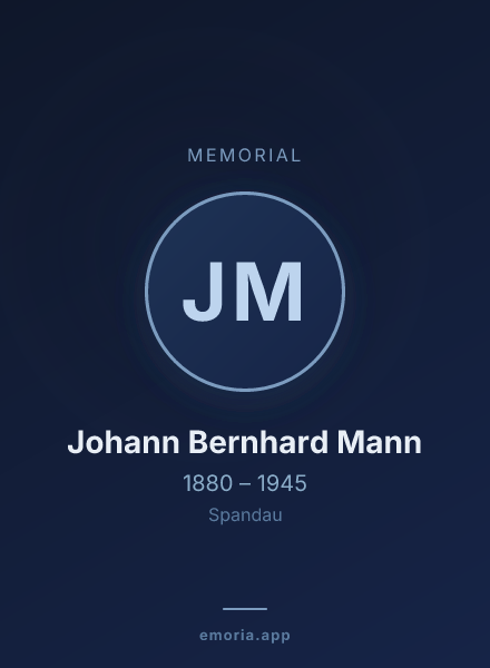 Memorial portrait of Johann Bernhard Mann