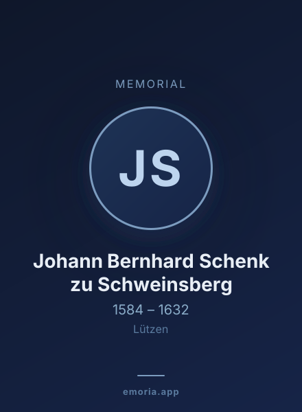 Memorial portrait of Johann Bernhard Schenk zu Schweinsberg