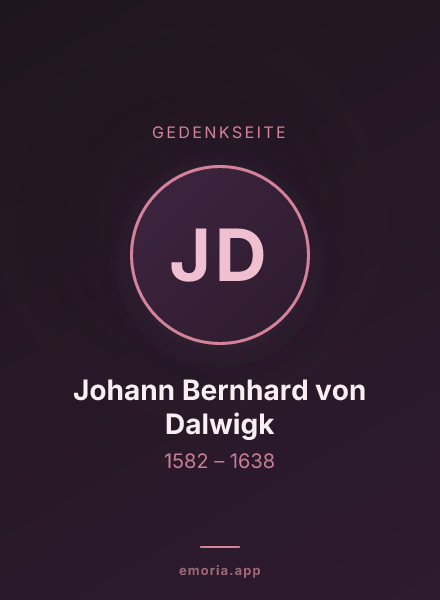 Gedenkportrait von Johann Bernhard von Dalwigk