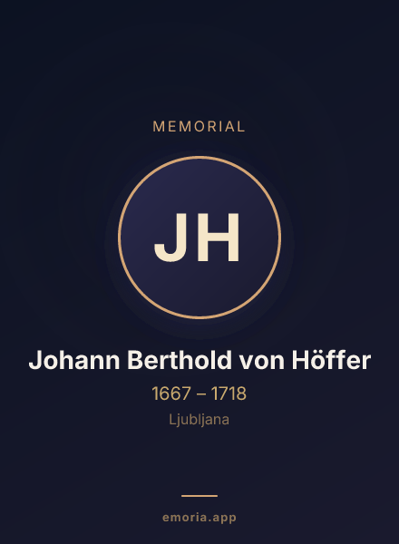 Memorial portrait of Johann Berthold von Höffer
