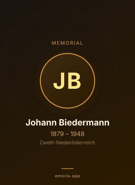 Memorial portrait of Johann Biedermann