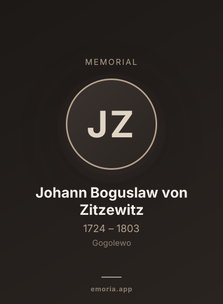 Memorial portrait of Johann Boguslaw von Zitzewitz