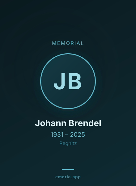 Memorial portrait of Johann Brendel