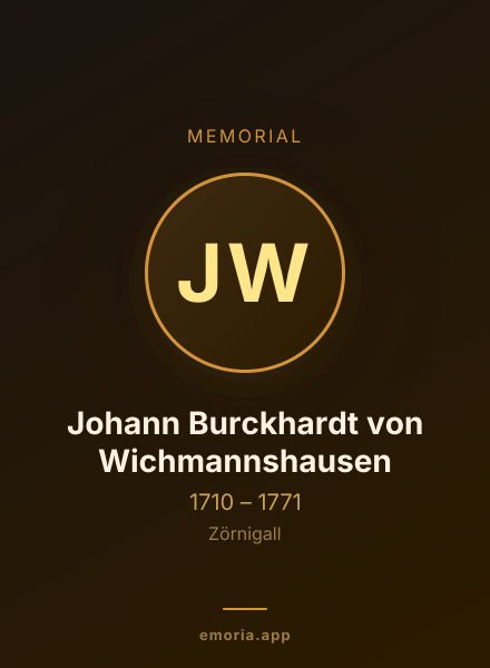 Memorial portrait of Johann Burckhardt von Wichmannshausen