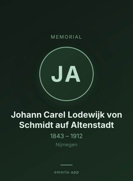 Memorial portrait of Johann Carel Lodewijk von Schmidt auf Altenstadt