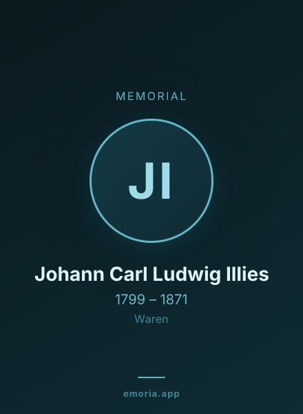 Memorial portrait of Johann Carl Ludwig Illies