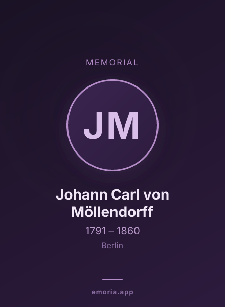 Memorial portrait of Johann Carl von Möllendorff