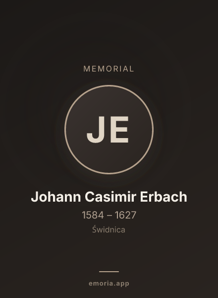 Memorial portrait of Johann Casimir Erbach