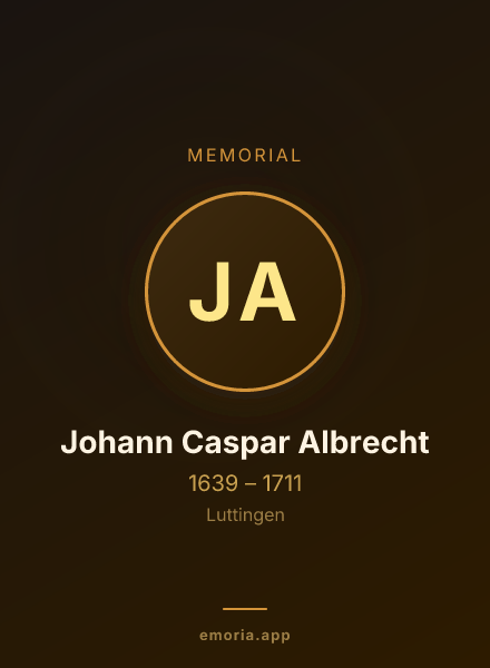 Memorial portrait of Johann Caspar Albrecht
