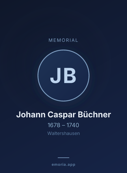 Memorial portrait of Johann Caspar Büchner