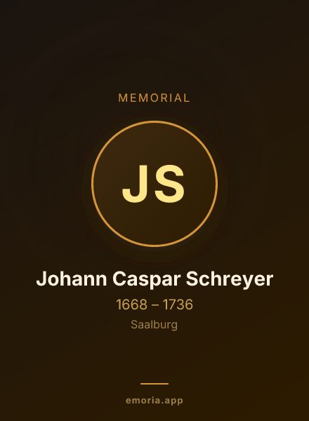 Memorial portrait of Johann Caspar Schreyer