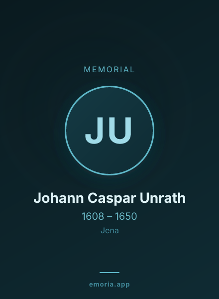 Memorial portrait of Johann Caspar Unrath