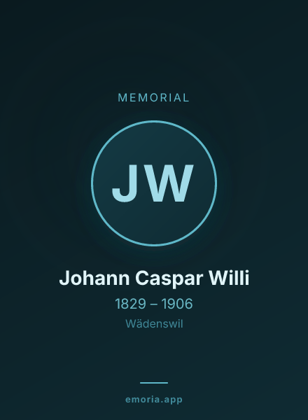 Memorial portrait of Johann Caspar Willi