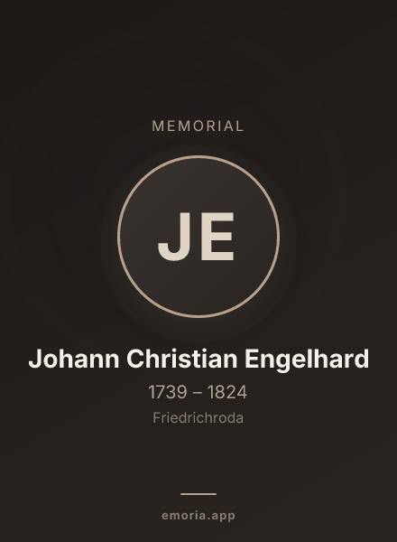 Memorial portrait of Johann Christian Engelhard