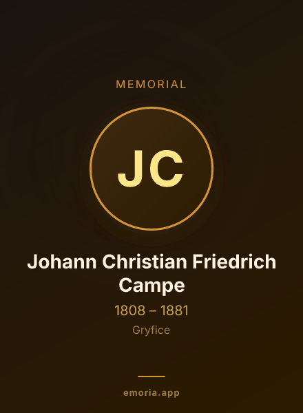 Memorial portrait of Johann Christian Friedrich Campe