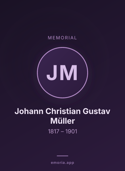 Memorial portrait of Johann Christian Gustav Müller