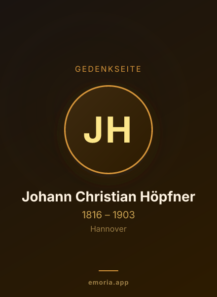 Gedenkportrait von Johann Christian Höpfner
