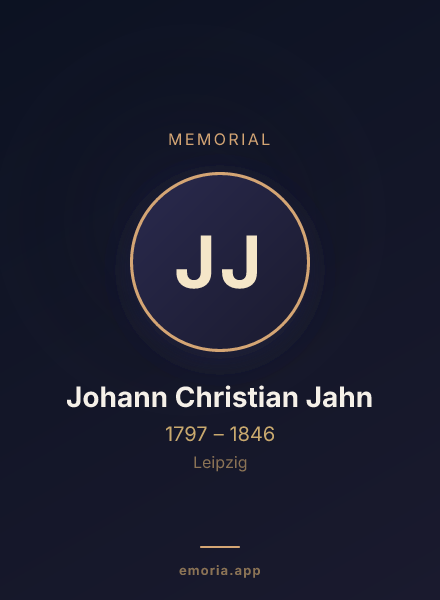 Memorial portrait of Johann Christian Jahn