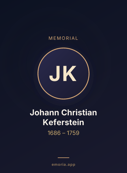 Memorial portrait of Johann Christian Keferstein