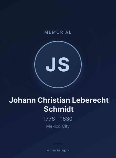 Memorial portrait of Johann Christian Leberecht Schmidt