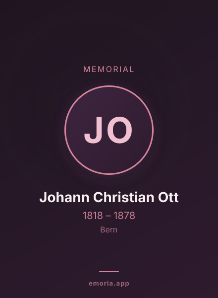 Memorial portrait of Johann Christian Ott