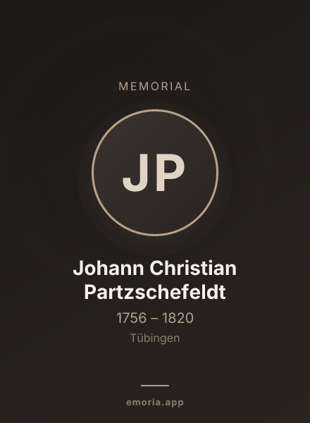 Memorial portrait of Johann Christian Partzschefeldt